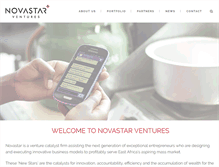 Tablet Screenshot of novastarventures.com